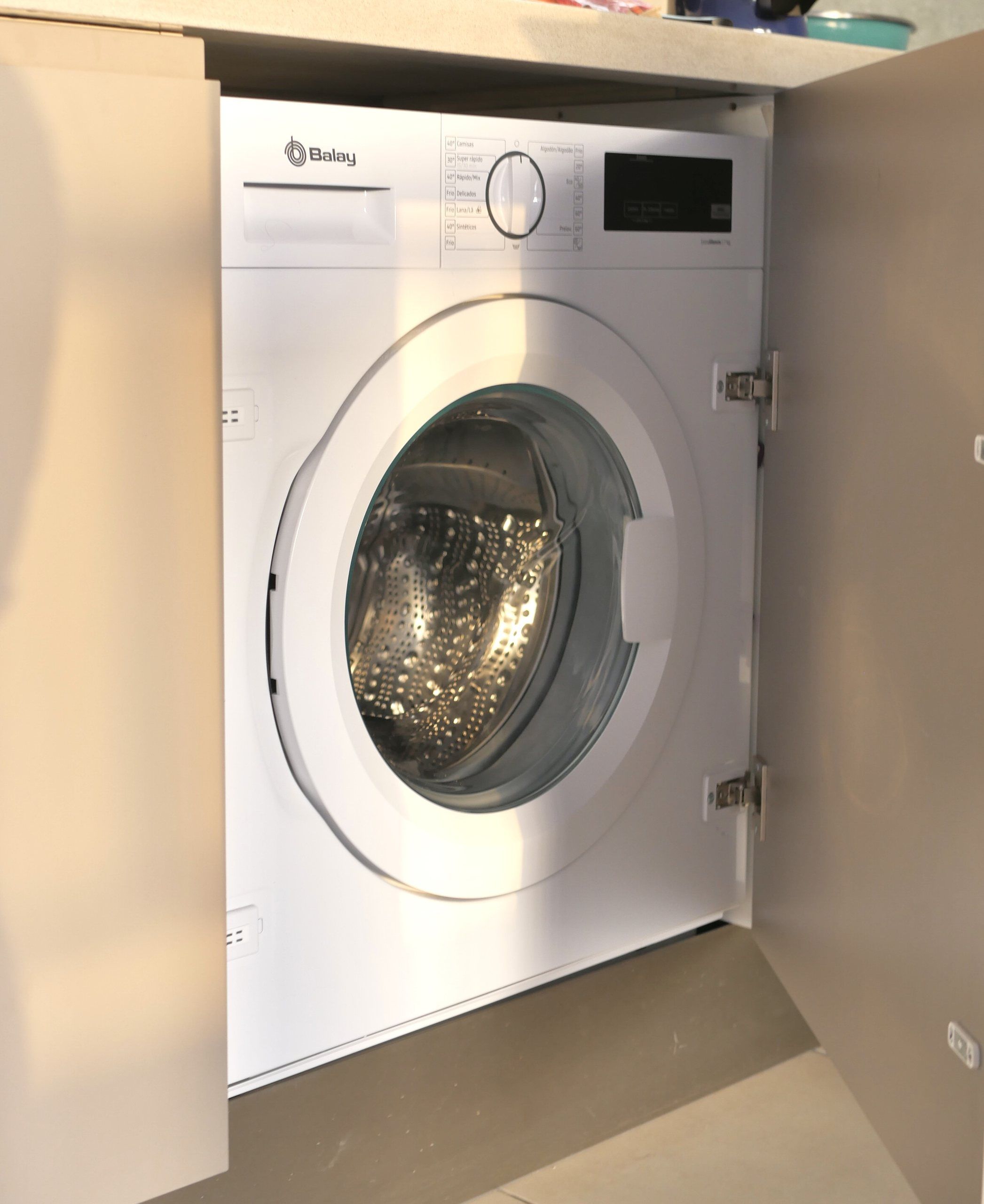 Washing machine in the apartment